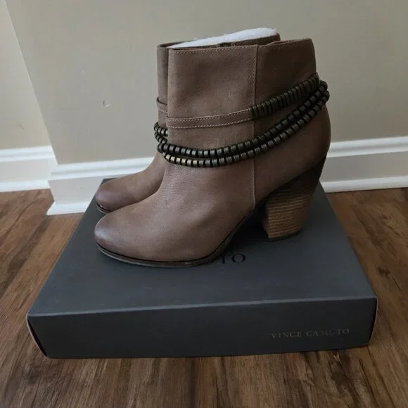 Vince Camuto Women's Ankle Bootie - VO-HALLA - Smoke Taupe Size 9.5M - NWT - Picture 4 of 7